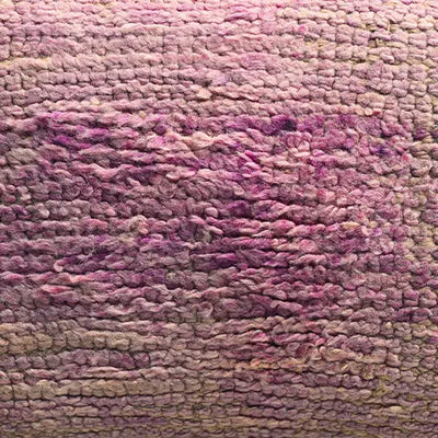Moroccan Wool Cushion - Rosewood - Photo Close up