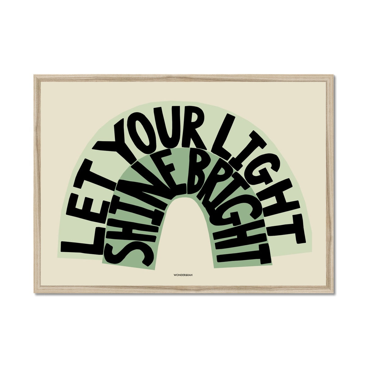 Green Shine Bright Children's Print