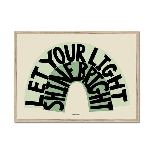 Green Shine Bright Children's Print