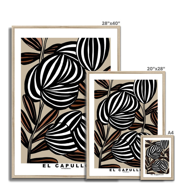 Taupe El Capullo Floral Print