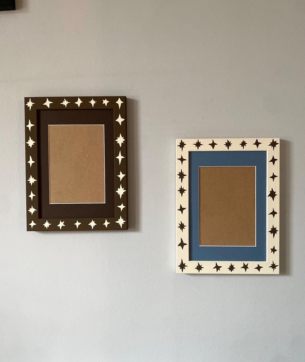 Picture Frame, Cream Wonky Stars image 1