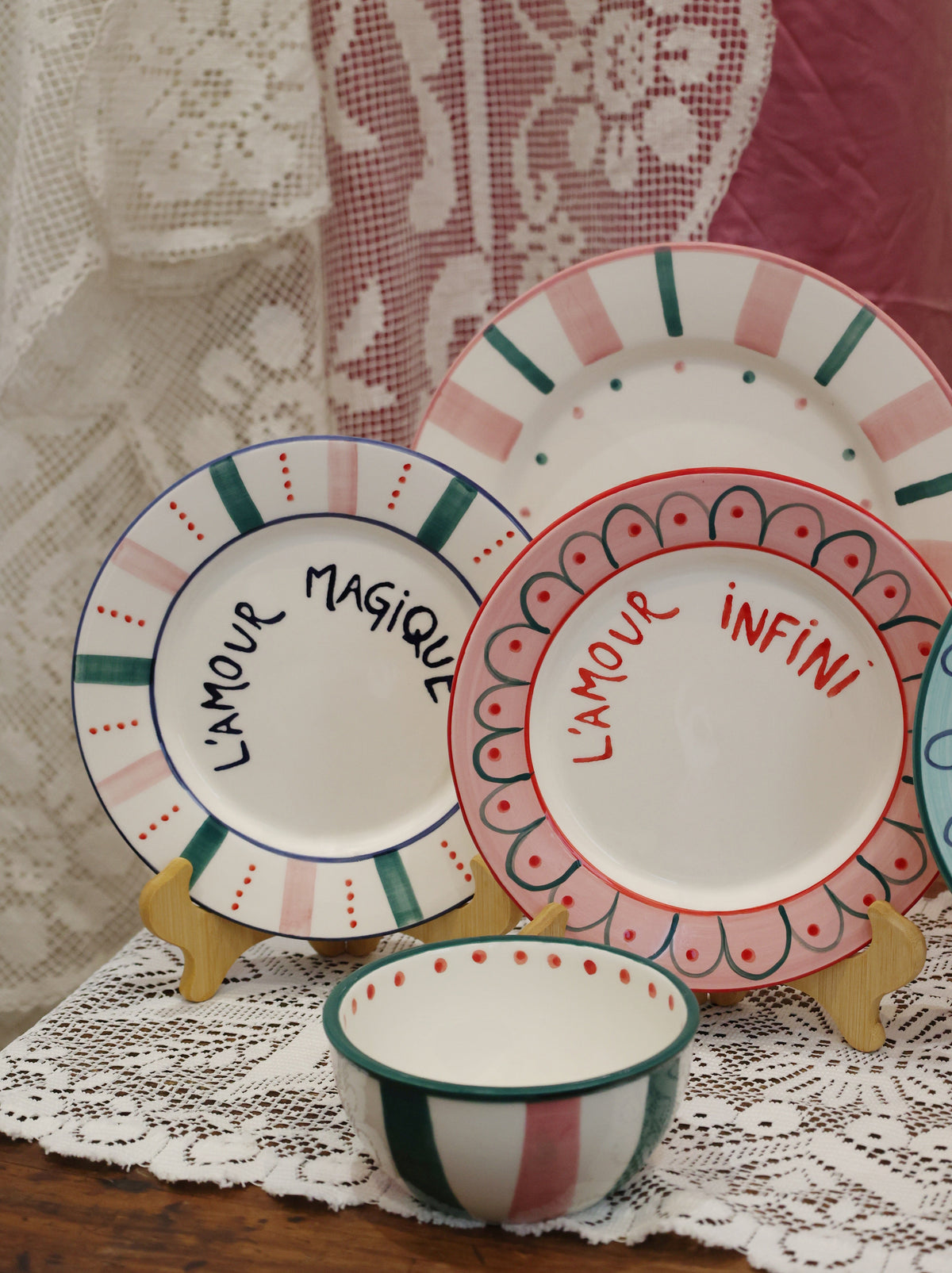 Circo Green and Pink Dinner Plate