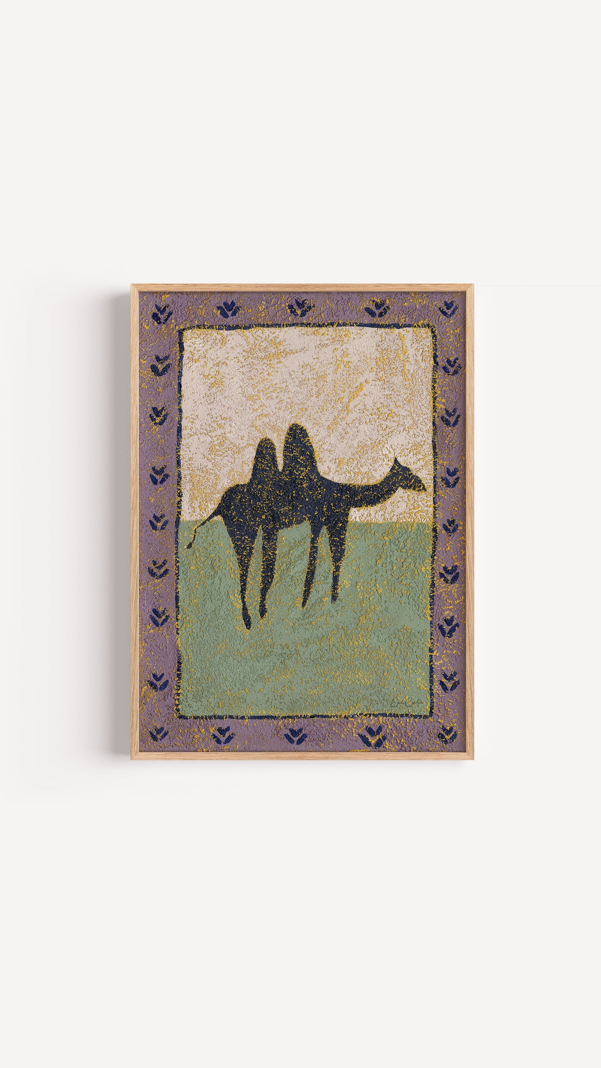 Camel in Lavender - Fine Art Print