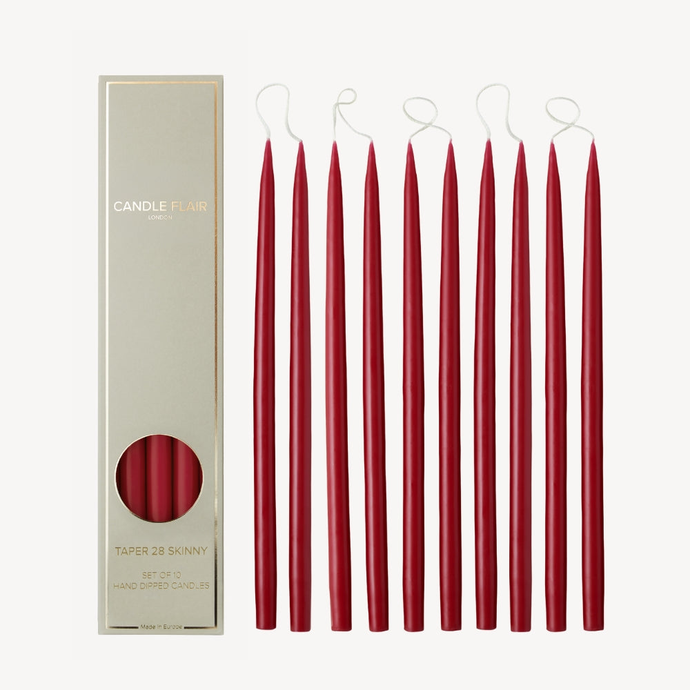 Taper 28 Skinny - Burgundy Red