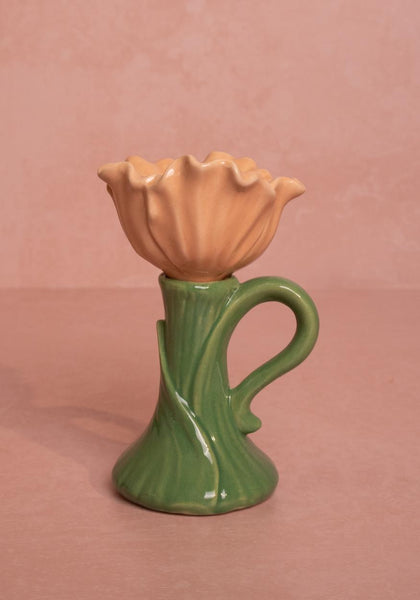 Candle Holders Blossom Glow Peach Porcelain Candleholder