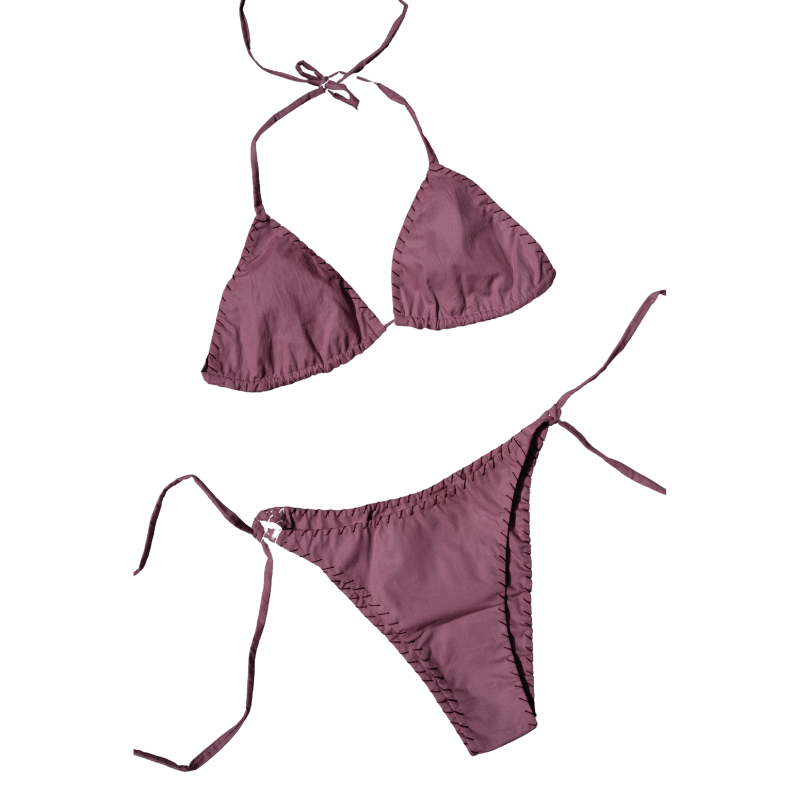 Purple Cotton Bikini