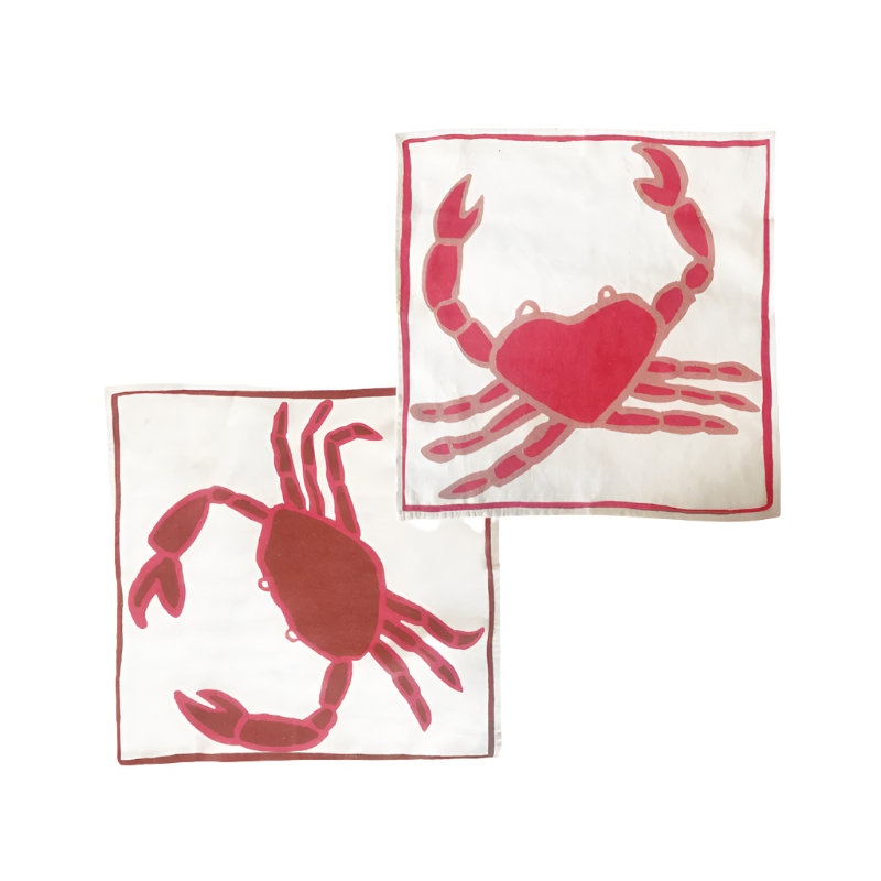 Crab Napkins- Set of 2