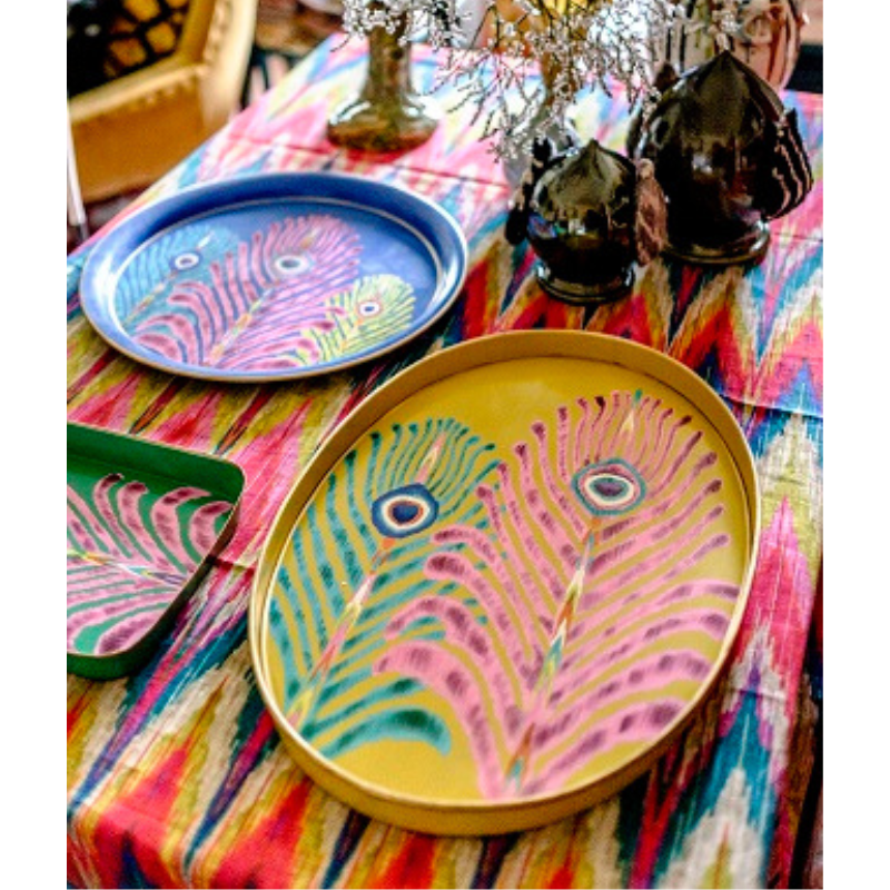 Matthew Williamson Yellow Peacock Tray