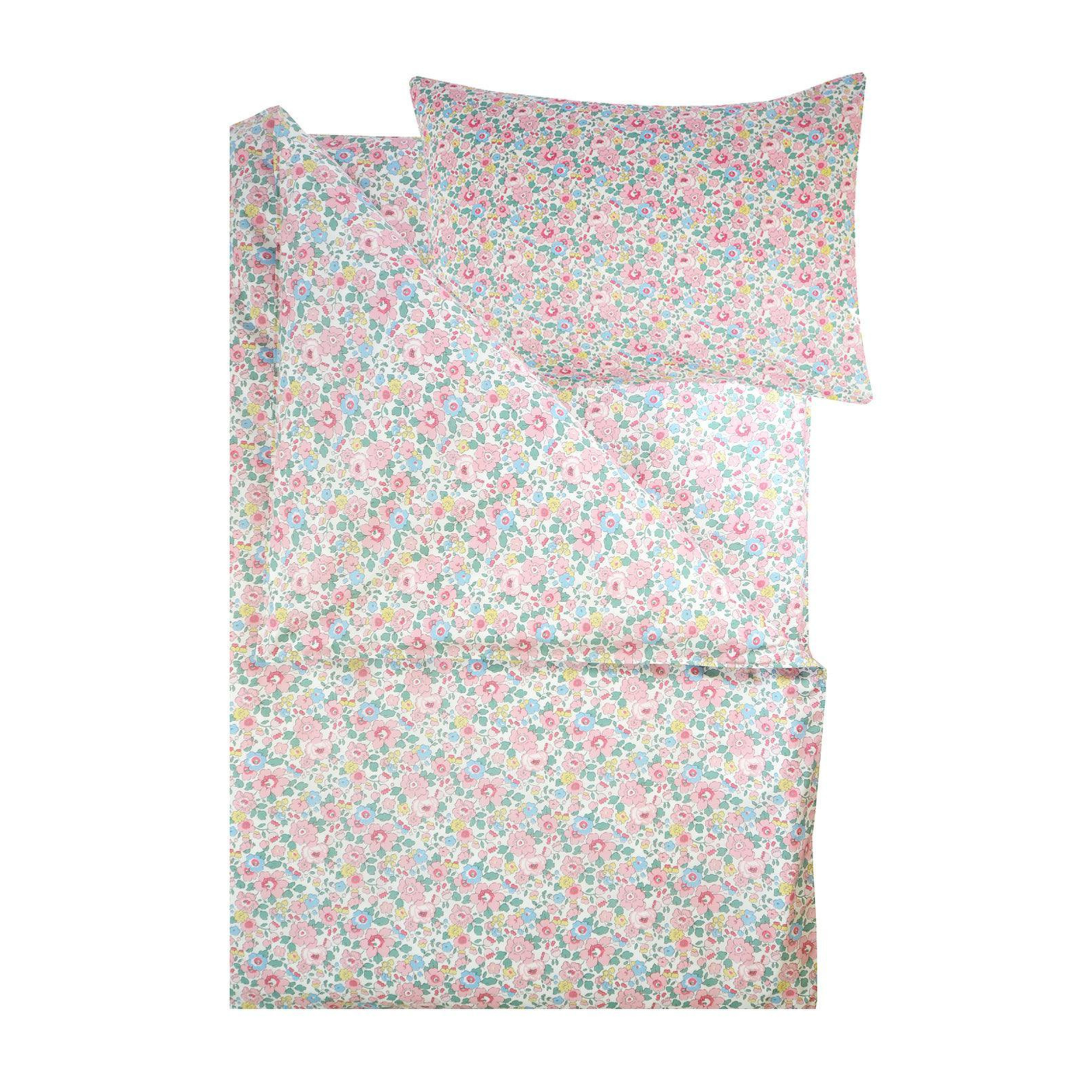 Complete Bedding Set Made With Liberty Fabric Betsy Blossom Pink