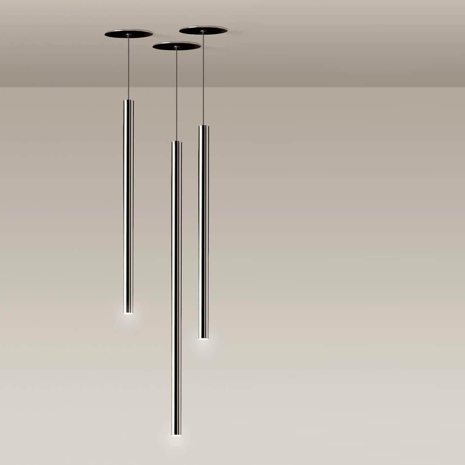 Pendant Lamp - Canna Metal by Piero Castiglioni