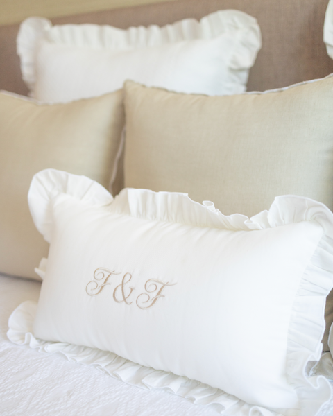 Customised Decorative Ruffle Pillowcase MF