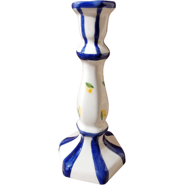 Capri Candlestick Blue - 20cm