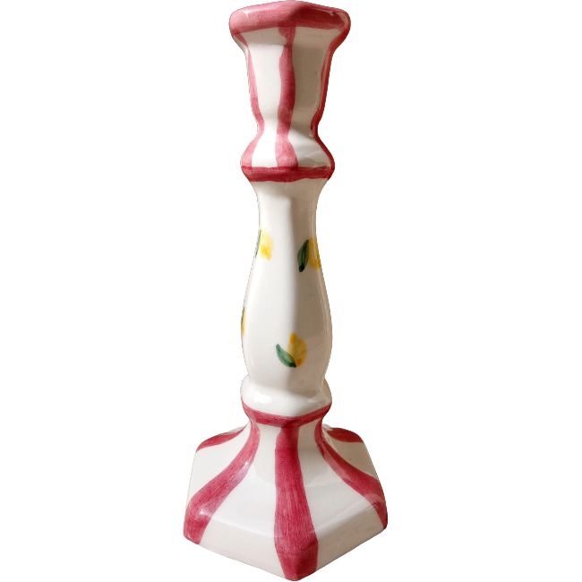 Capri Bordeaux Candle Holder - 20cm