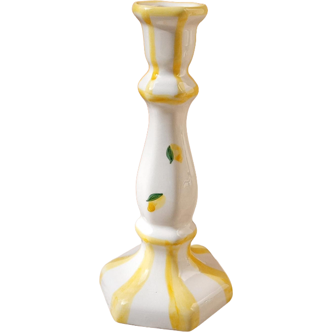 Capri Yellow Candle Holder - 20cm