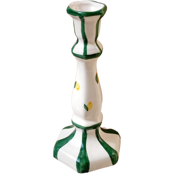 Capri Candlestick Green - 20cm