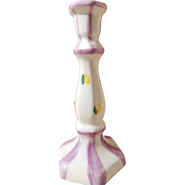 Capri Candlestick Violet - 20cm