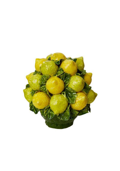 Capri Mid - Century Style Ceramic Lemon Basket - Casa by Josephine Jenno