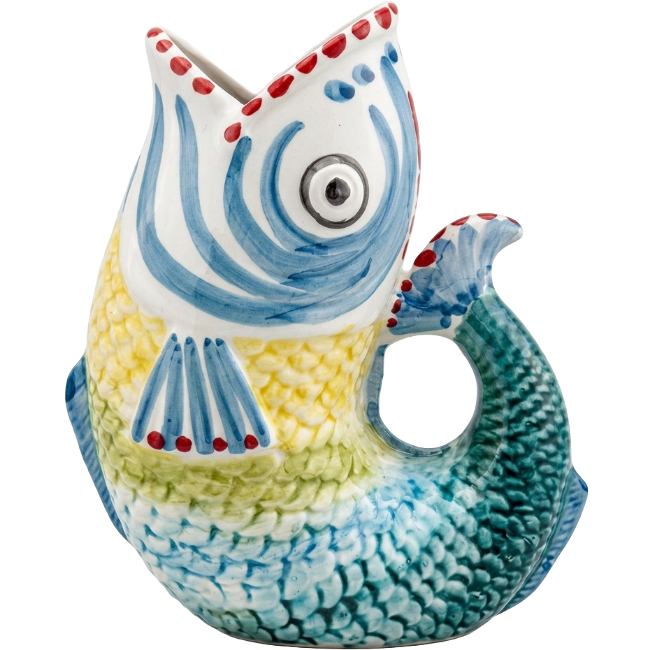 Paolo Blue Fish Carafe