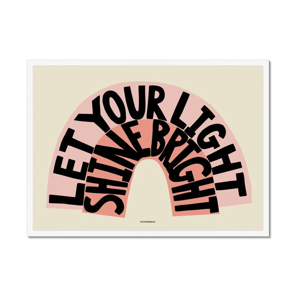Pink Shine Bright Children's Print