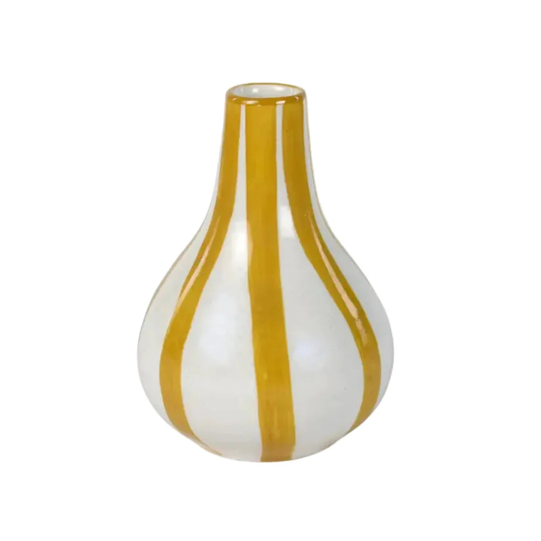 Handcrafted Striped Bud Vase Gift Set – Set of 3