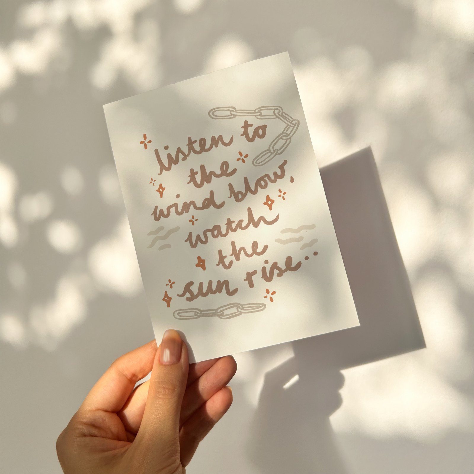 Listen To The Wind Blow, Watch The Sunrise - Fleetwood Mac The Chain Print