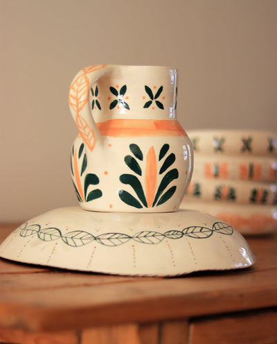 ceramic carafe with lid