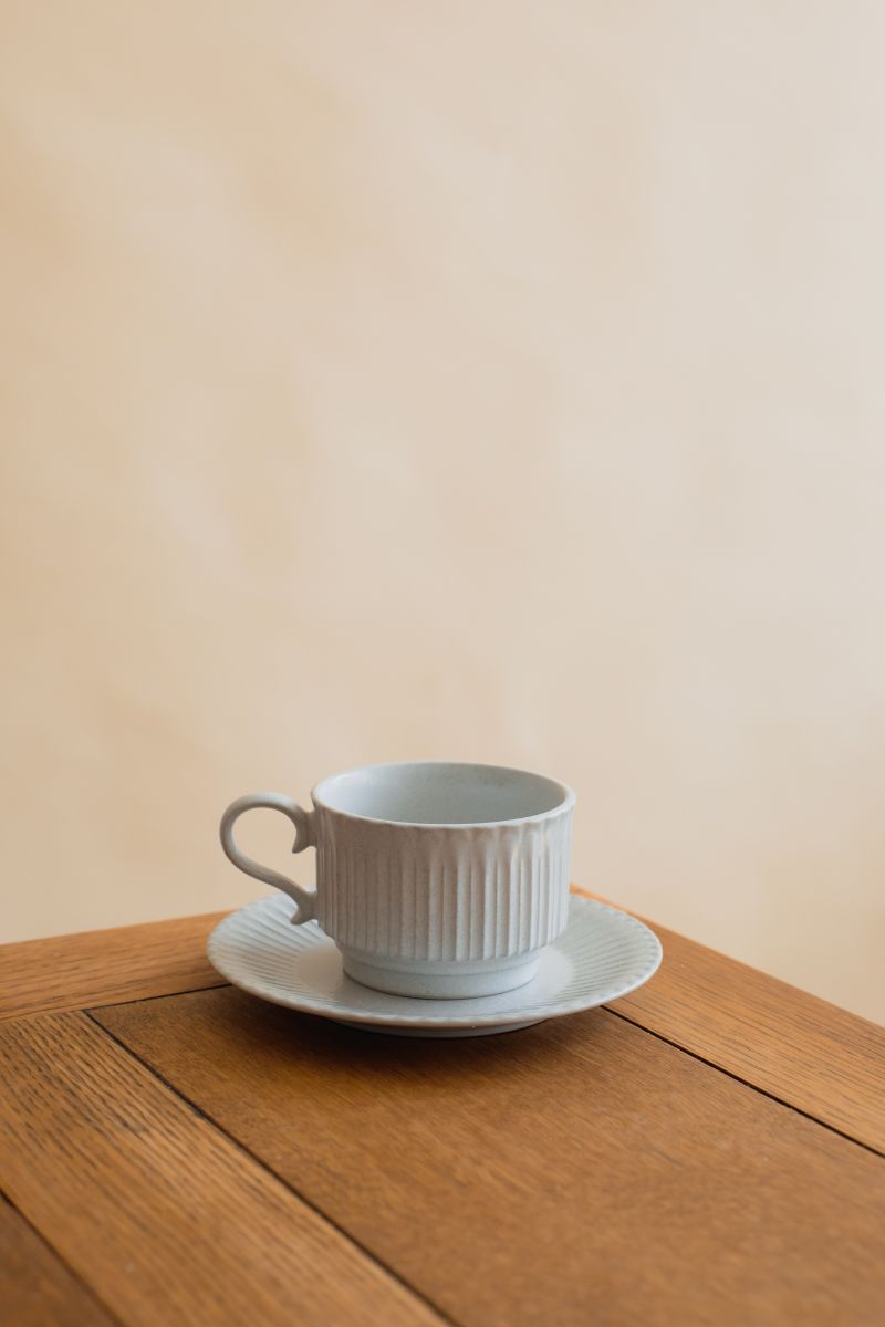 Shush Grace Straight Cup and Saucer Set