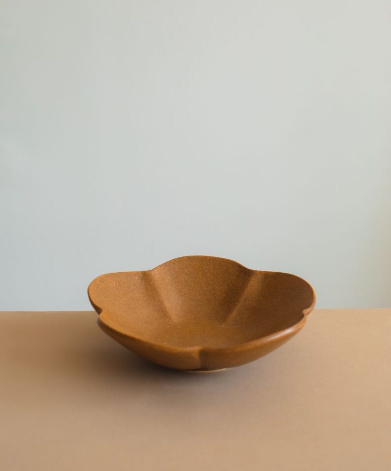 Yoshida Pottery Ume Brown Bowl