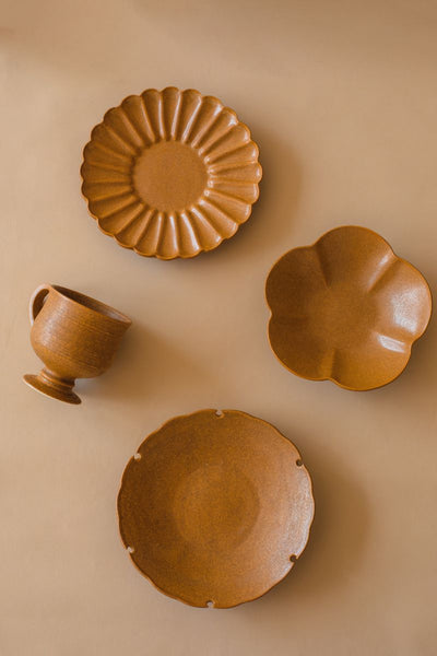 Yoshida Pottery Ume Brown Bowl