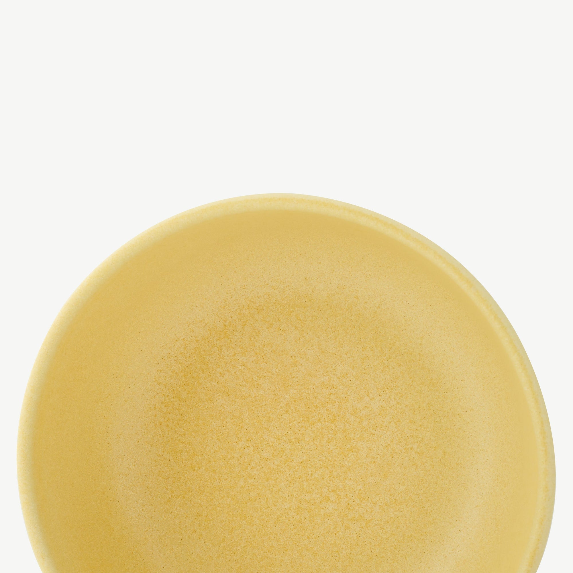 LoHo Cereal Bowls Set of 4, Canary Yellow Reactive Glaze
