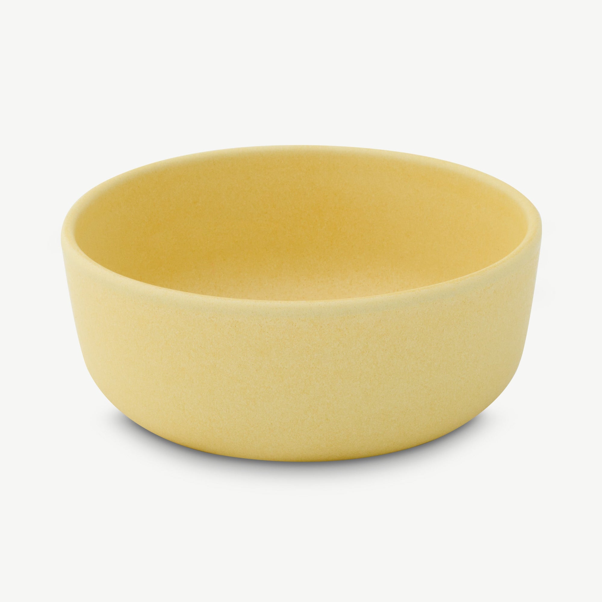 LoHo Cereal Bowls Set of 4, Canary Yellow Reactive Glaze