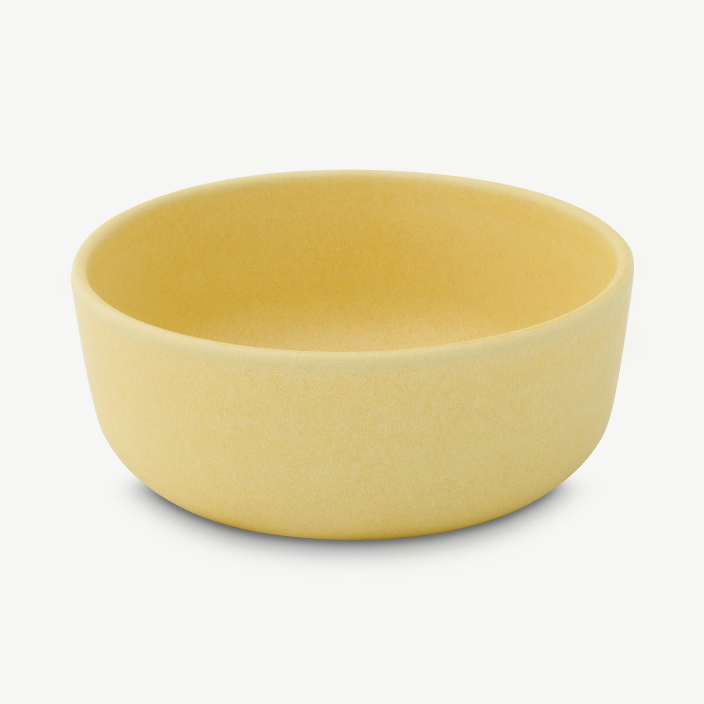 LoHo Cereal Bowls Set of 4, Canary Yellow Reactive Glaze