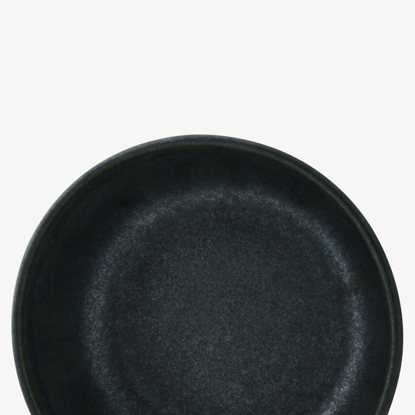 LoHo Cereal Bowls Set of 4, Charcoal Reactive Glaze