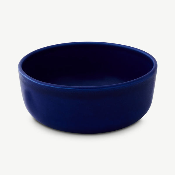 LoHo Cereal Bowls Set of 4, Cobalt Blue Reactive Glaze