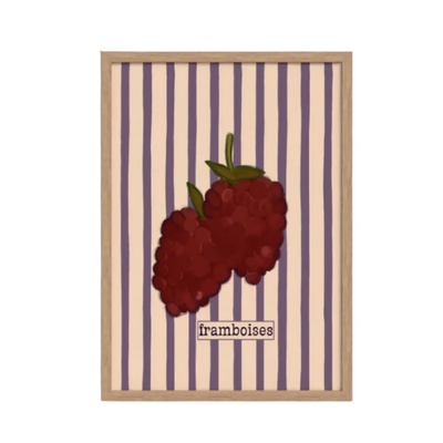 Framboise art print — hand-illustrated giclée by Queen of the Rodeo