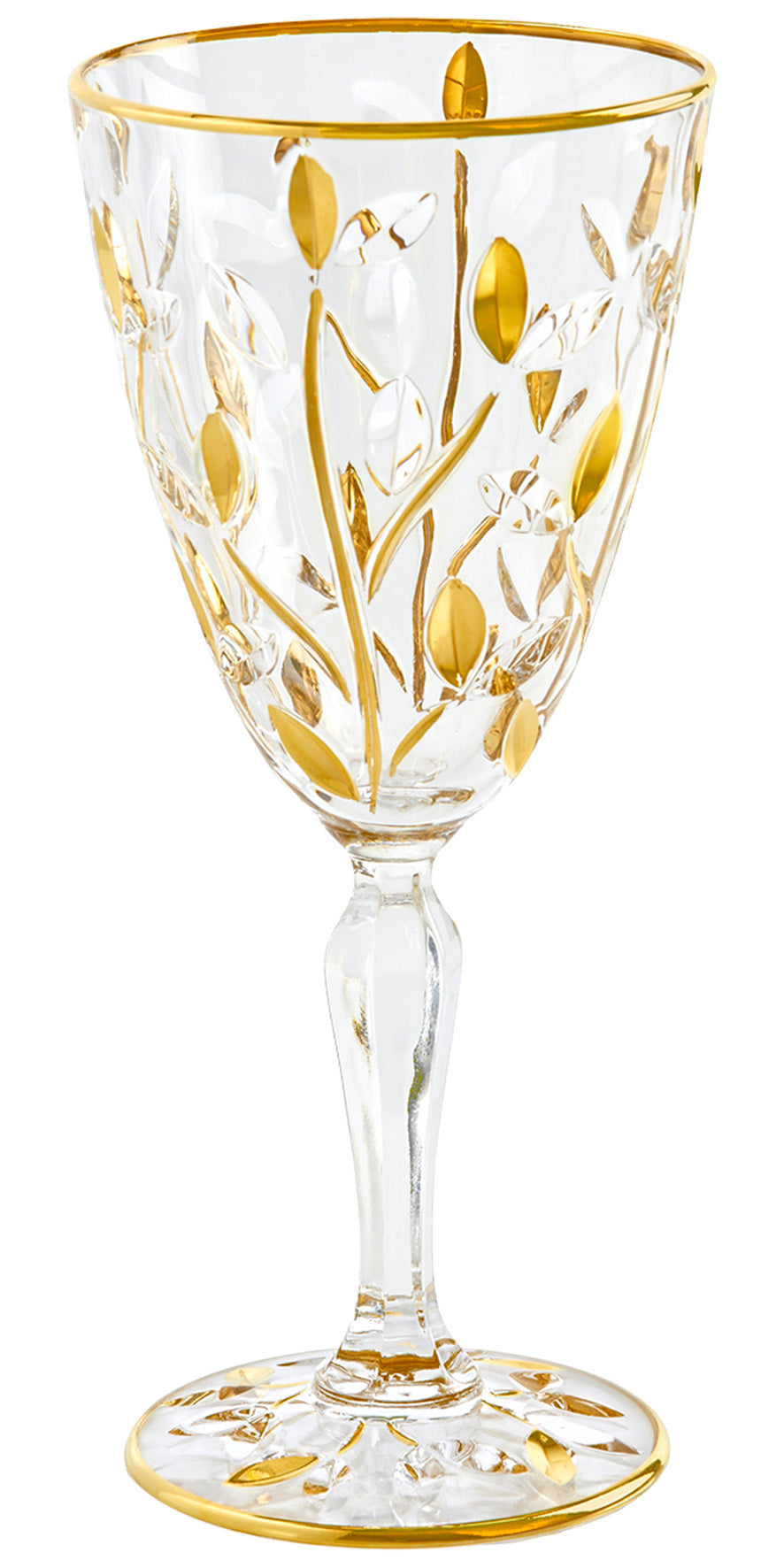 Crystal Gold Glasses - Set of 4