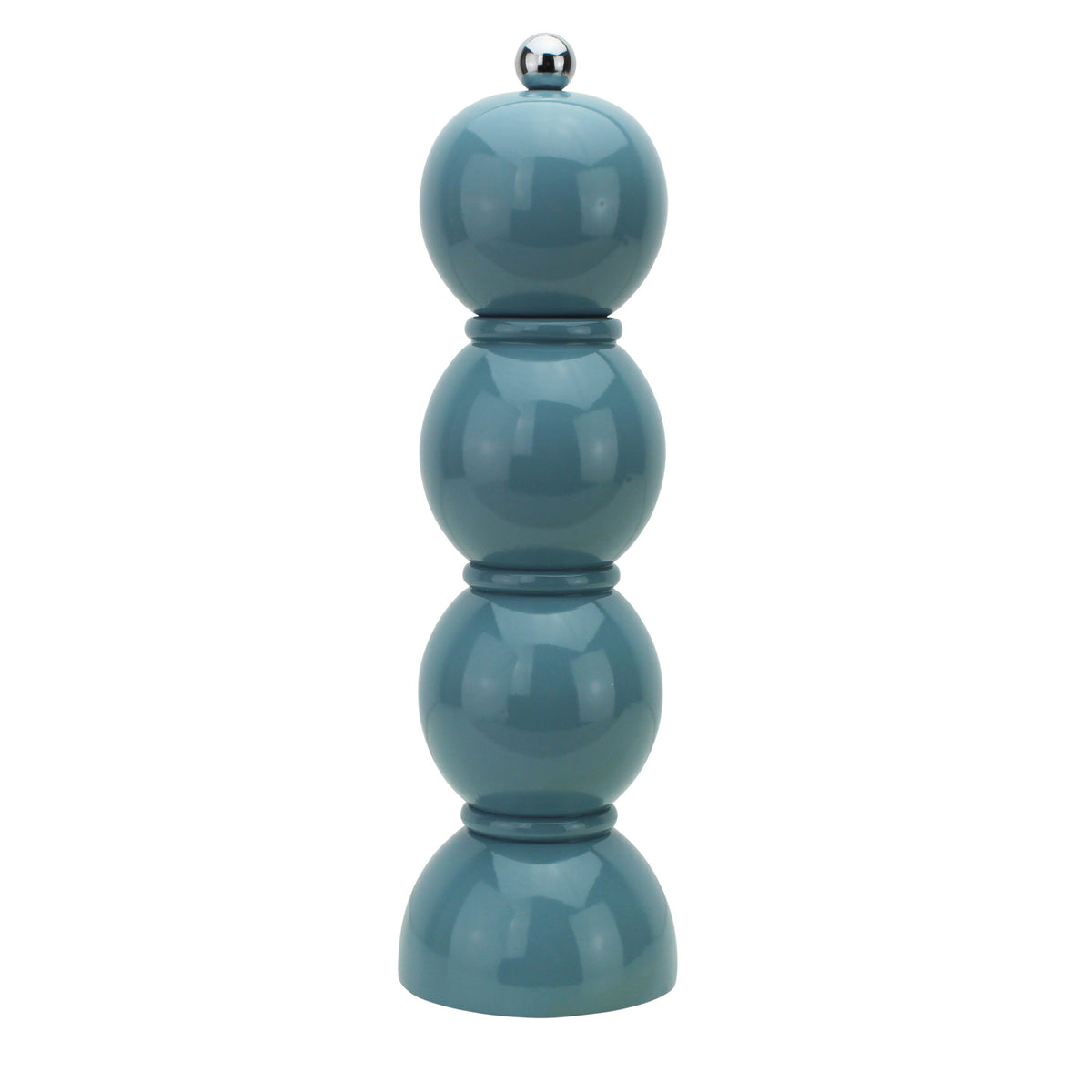 Chambray Blue Lacquer Bobbin Salt or Pepper Mill Grinder - Addison Ross Ltd UK