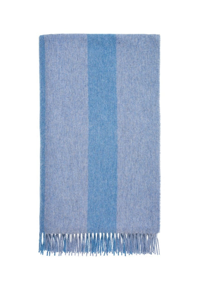 Charlotte's Soft Stripe Merino Wool Throw Blanket - Casa by Josephine Jenno