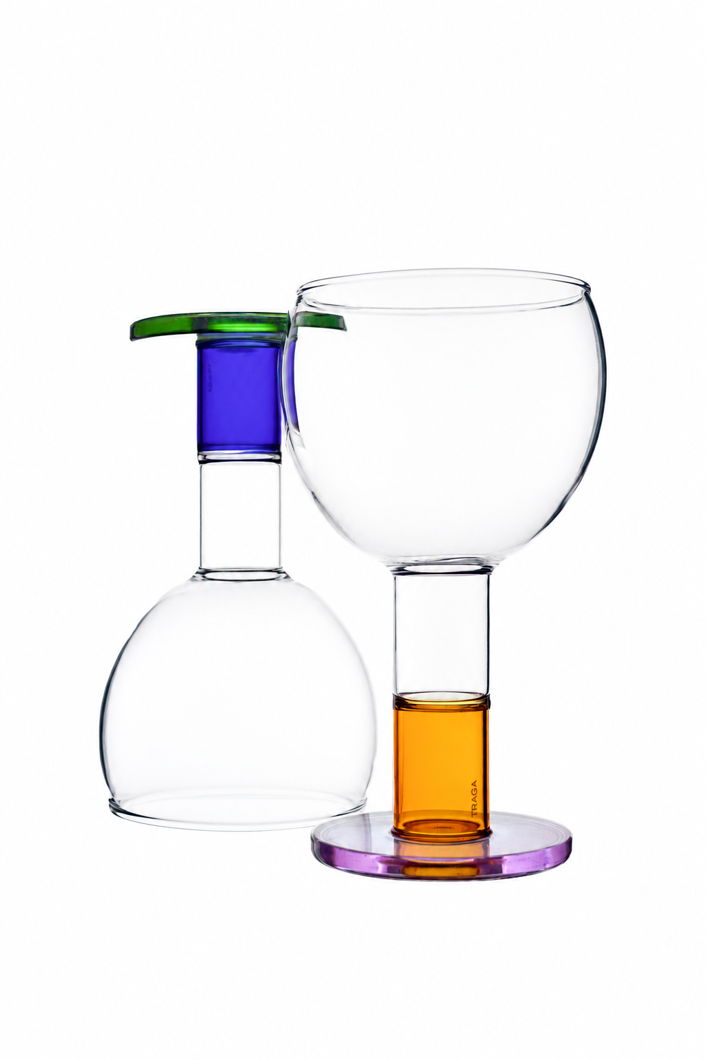 Wine Candle Glasses x 2 - Eclipse