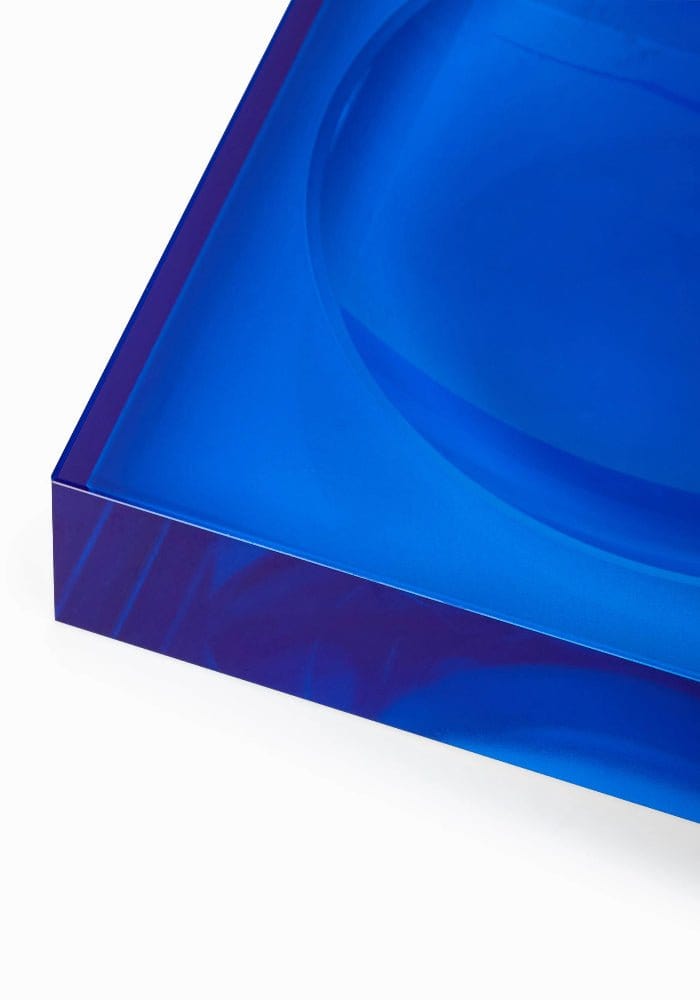 Chelsea Cobalt Glass Trinket Tray - Blue - Casa by Josephine Jenno