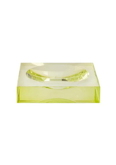 Chelsea Glass Trinket Tray - Yellow/Green - Casa by Josephine Jenno