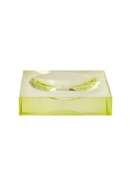 Chelsea Glass Trinket Tray - Yellow/Green - Casa by Josephine Jenno
