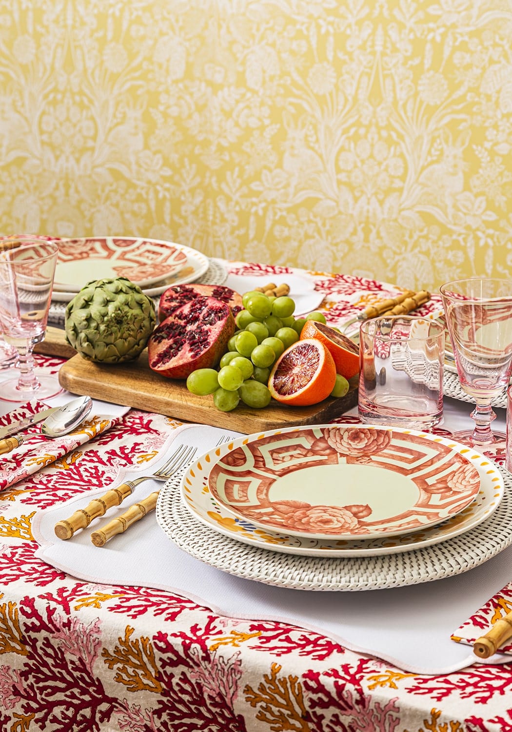 Chloe's Cheeky Chinoise Dessert Plate - Set of 4 - Casa by Josephine Jenno