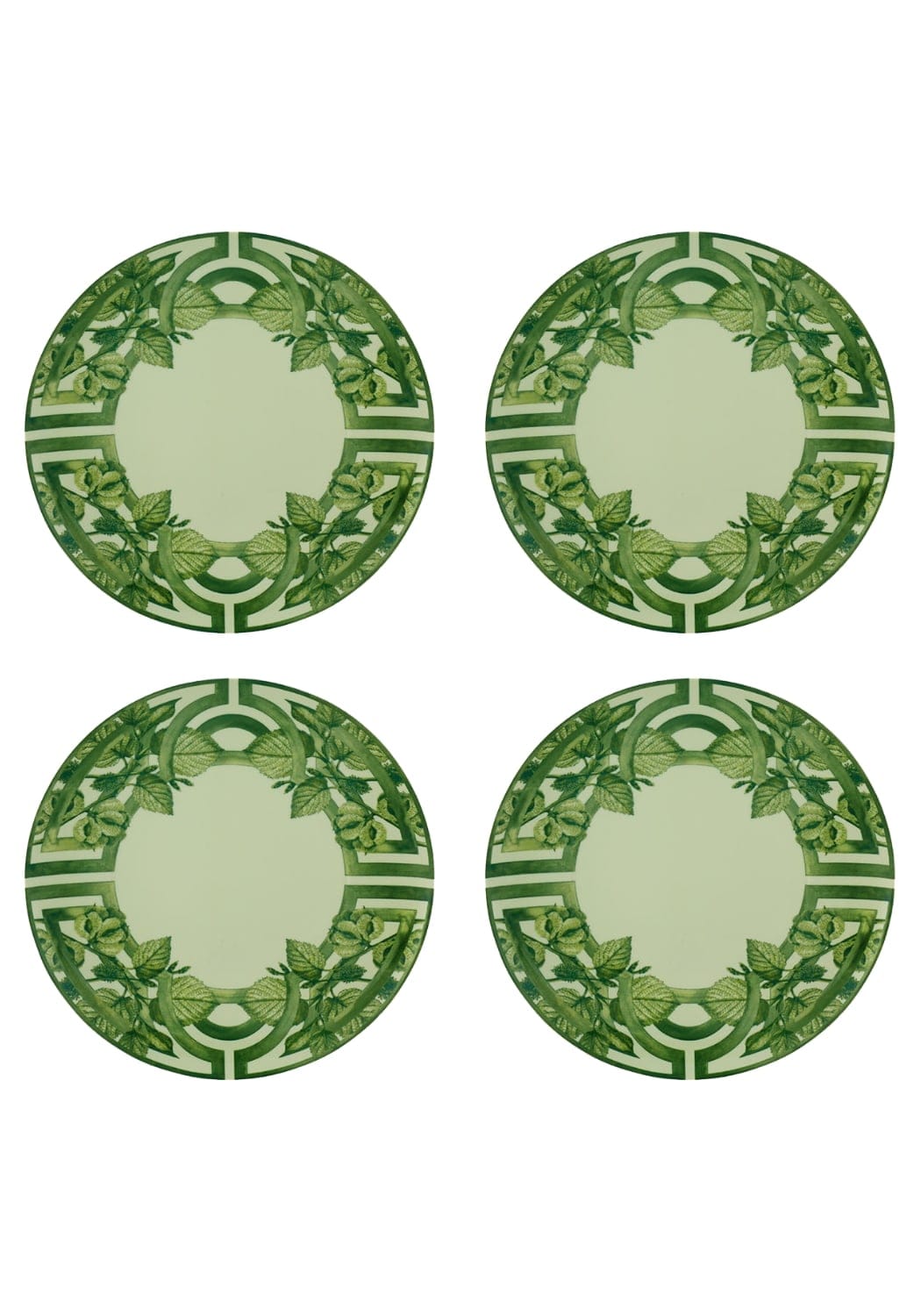 Chloe's Green and Gorgeous Dinner Plate - Set of 4 - Casa by Josephine Jenno