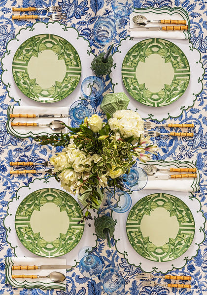 Chloe's Green and Gorgeous Dinner Plate - Set of 4 - Casa by Josephine Jenno