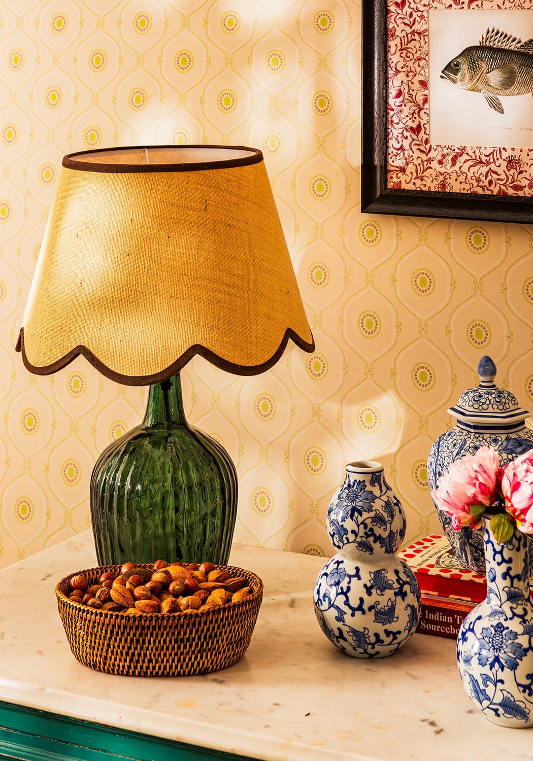 Chocolate Brown Jute Scallop Lampshade - Casa by Josephine Jenno