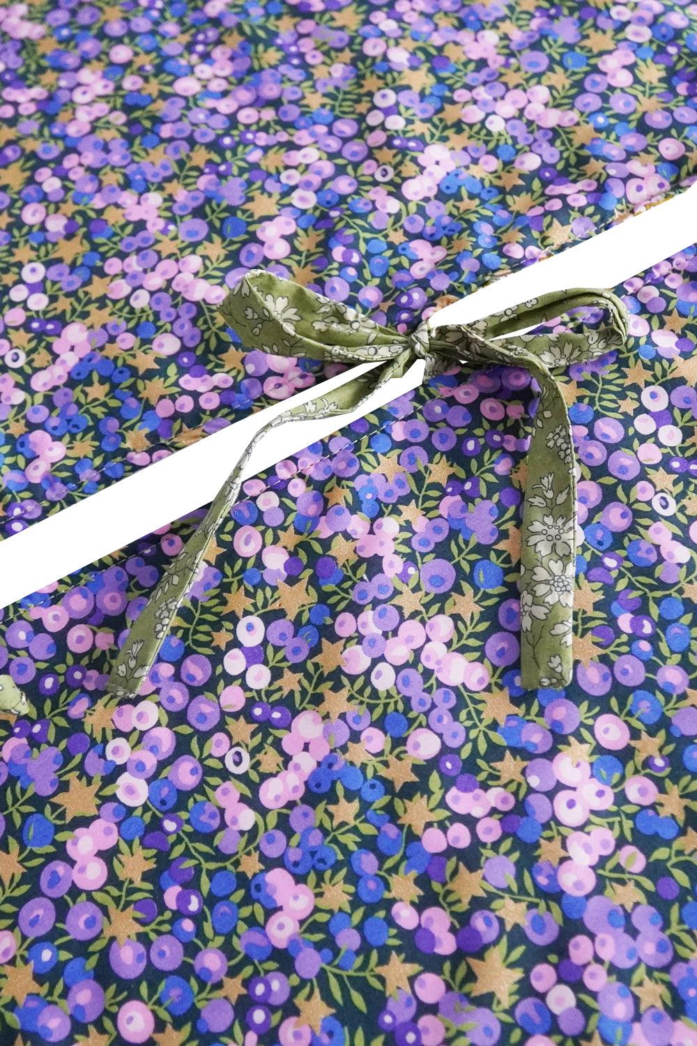 Reversible Christmas Tree Skirt made with Liberty Fabric WILTSHIRE STAR - Coco & Wolf