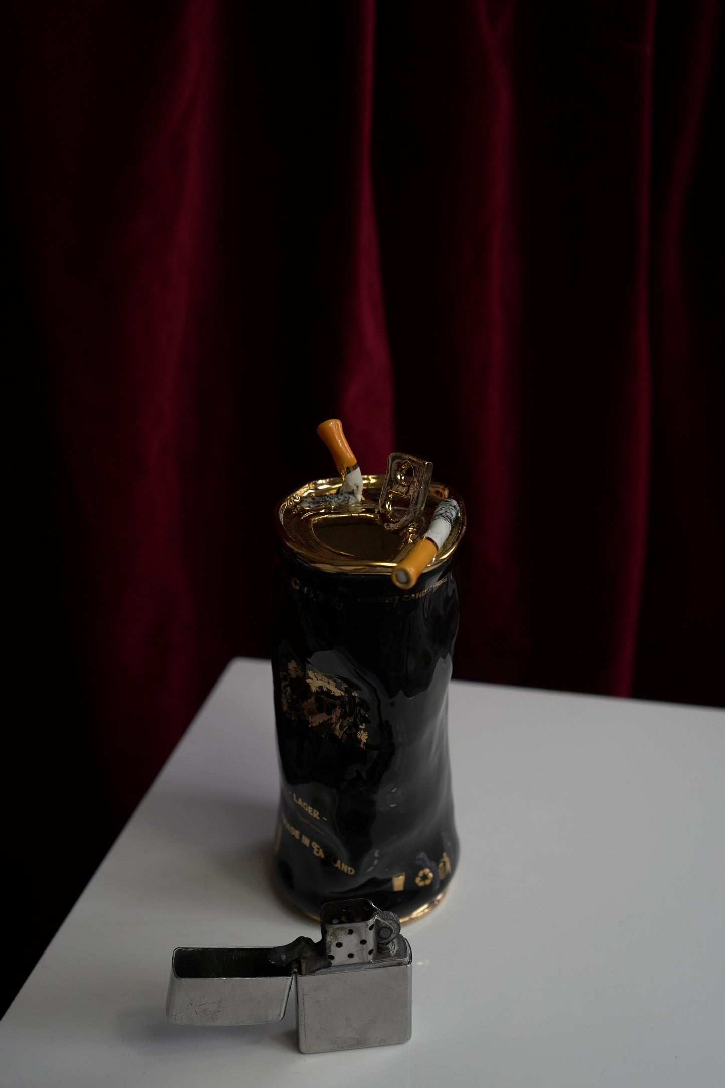 Couple of Cigarettes Beer Can