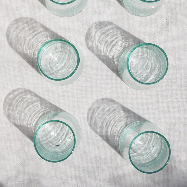 Recycled Moroccan Clear Tumbler/Highball Glass