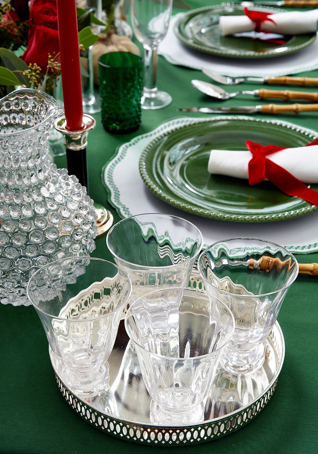 Clear Hobnail Large Jug 2L